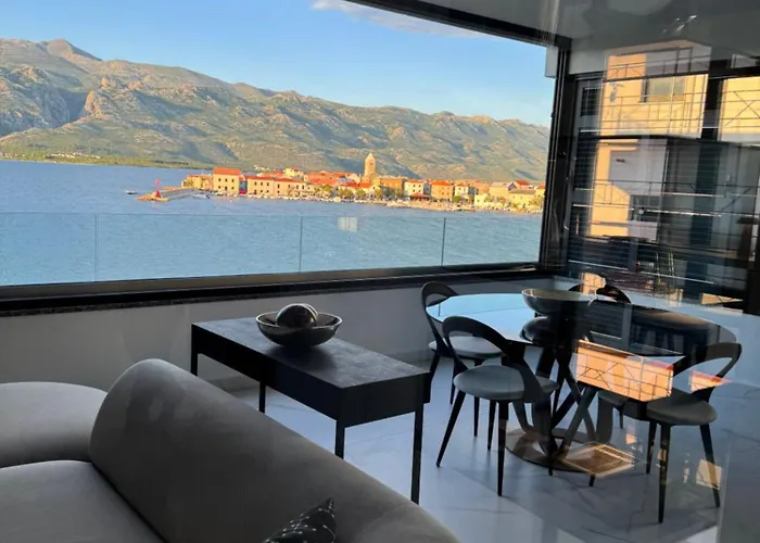 Penthouse Velebit Direct Sea Views Steps To Beach Luxury Stay * Vinjerac